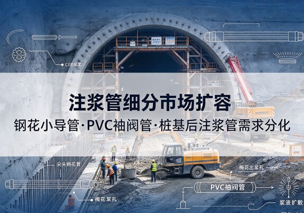 海城注浆管细分市场扩容，隧道钢花小导管、PVC 袖阀管、桩基后注浆管需求分化